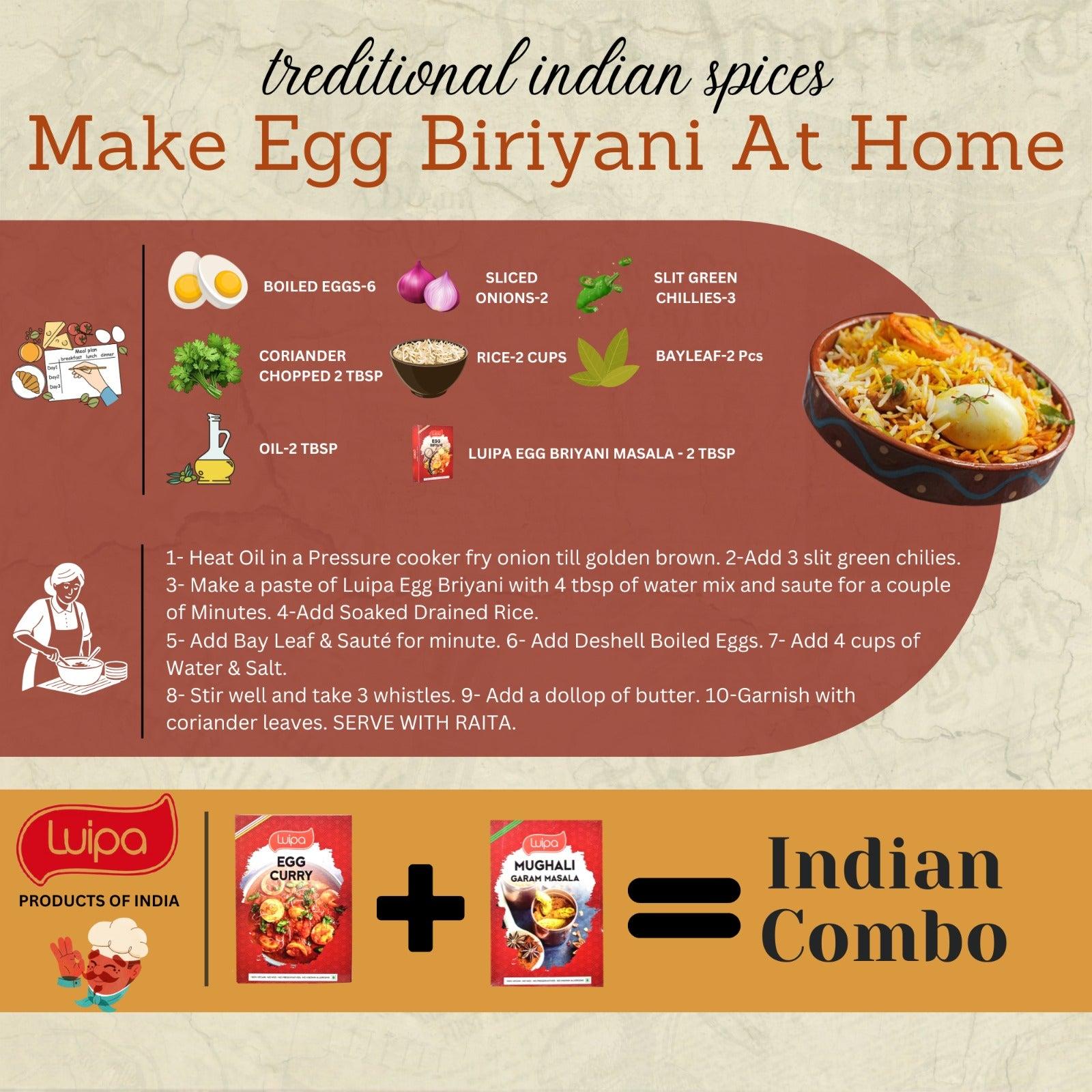 Luipa Egg Biriyani Masala 50g - product media