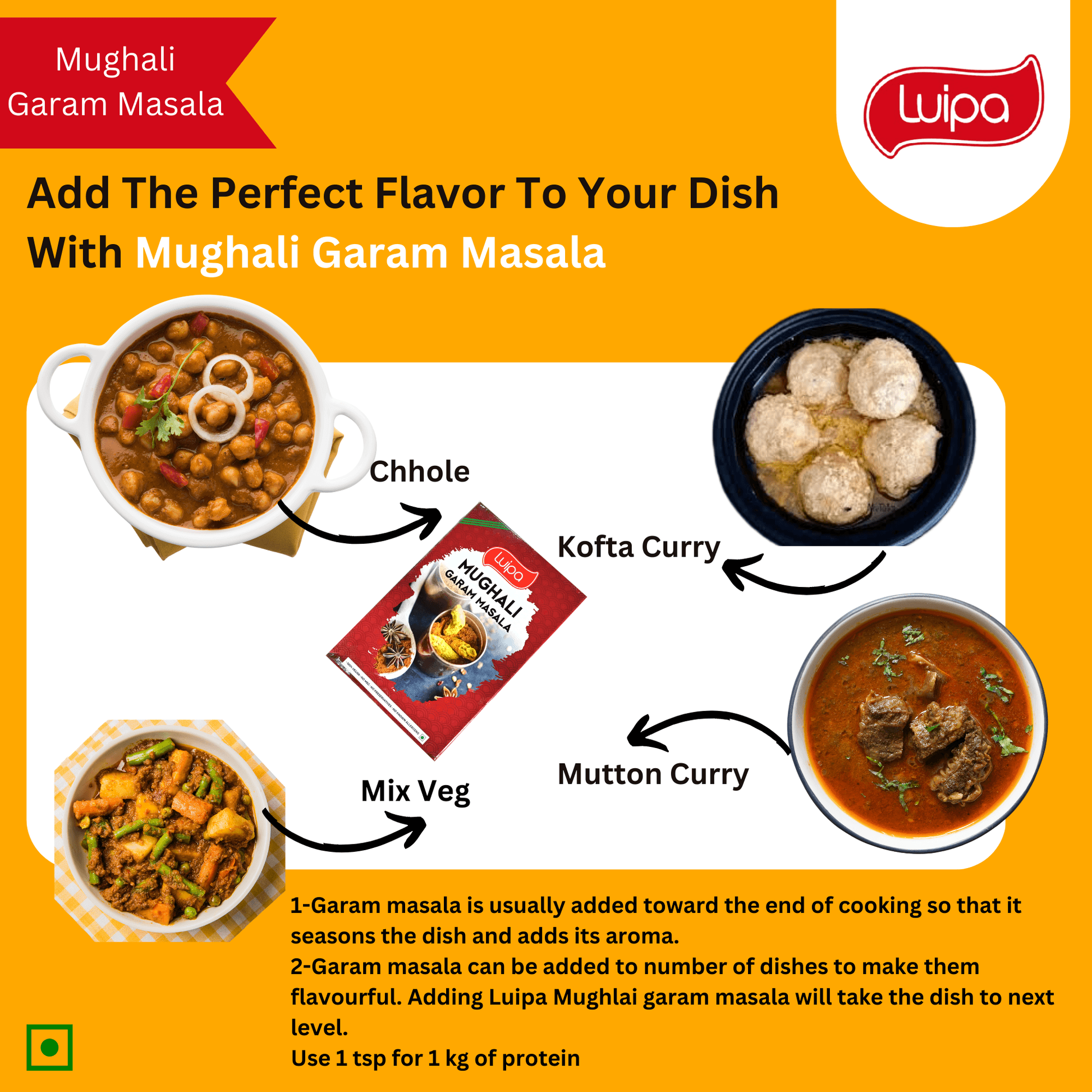 Luipa Mughlai Garam Masala 50g - product media